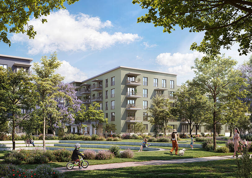 So soll das neue Wohngebiet einmal aussehen.