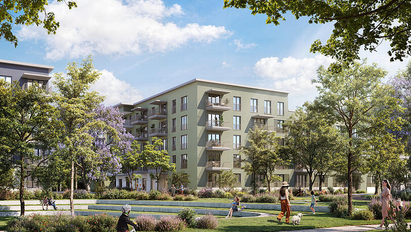 So soll das neue Wohngebiet einmal aussehen.