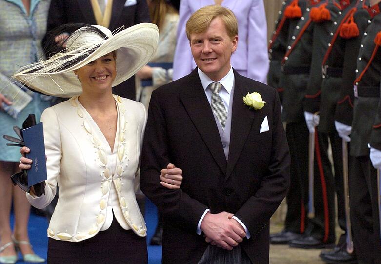Sein Bruder Willem Alexander kam mit seiner Frau Maxima.
