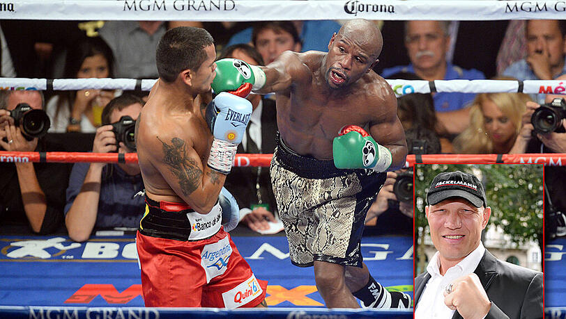 Beweglich und mit einer hohen Schlagfrequenz: Mayweather (r.) bei seinem letzten Kampf gegen Marcos Maidana im September 2014. Beweglich und mit einer hohen Schlagfrequenz: Mayweather (r.) bei seinem letzten Kampf gegen Marcos Maidana im September 2014.