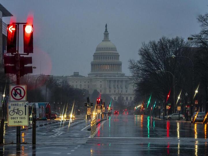 Blick auf das Kapitol in Washington. Die USA erleben den längsten "Shutdown" ihrer Geschichte.