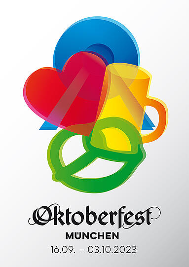 Wie sieht das Oktoberfest-Plakat 2023 aus? 45 Motive stehen zur Auswahl.