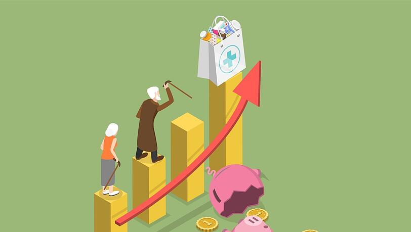 Die Kosten für die Pflegeversicherung steigen, die Zahl der Pflegebedürftigen ebenfalls. Die Kosten für die Pflegeversicherung steigen, die Zahl der Pflegebedürftigen ebenfalls.