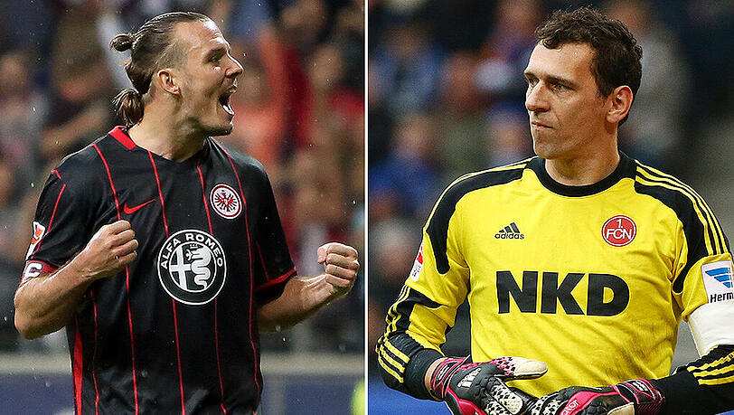 Die Hoffnungsträger: Torjäger Alexander Meier (Eintracht Frankfurt) und Torwart Raphael Schäfer (1. FC Nürnberg/rechts). Die Hoffnungsträger: Torjäger Alexander Meier (Eintracht Frankfurt) und Torwart Raphael Schäfer (1. FC Nürnberg/rechts).