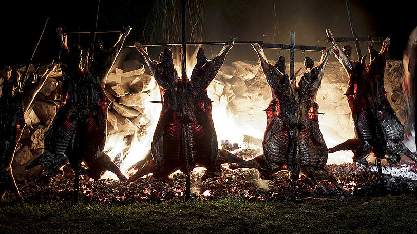 Traditionelles Asado in Argentinien