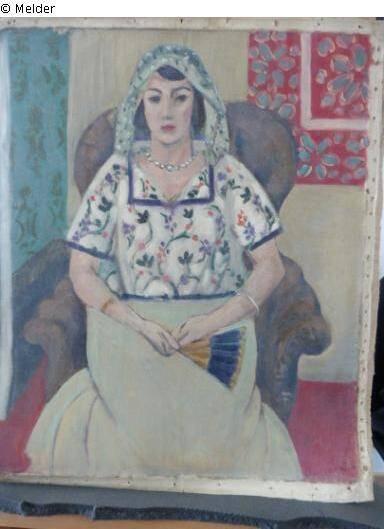 Henri Matisse: «Sitzende Frau / In einem Sessel sitzende Frau», Gemälde, um 1924.