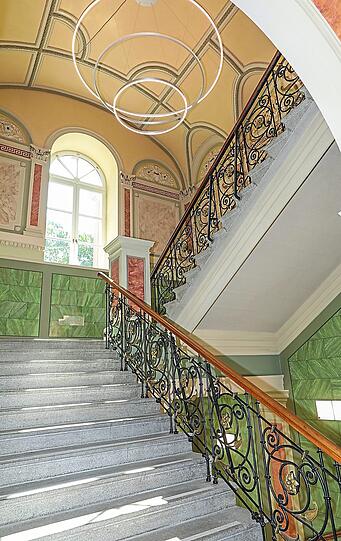 Die historischen Treppenhäuser im Wilhelmsgymnasium wurden aufwendig saniert.