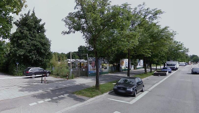 An der Schleißheimer Straße sollen 160 Menschen eine Unterkunft finden. Dazu informiert die Stadt die Anwohner. Foto: Google Street View An der Schleißheimer Straße sollen 160 Menschen eine Unterkunft finden. Dazu informiert die Stadt die Anwohner. Foto: Google Street View