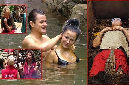 Das war Tag 9: Ramona und Daniel müssen gehen, Rocco und Kim kommen sich im Pool näher und Brigitte und Ailton absolvieren die Prüfung erfolgreich - die besten Bilder aus dem Dschungel.