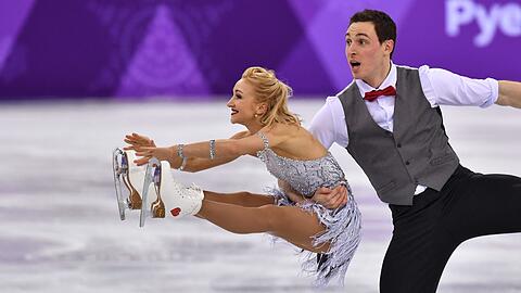 Aljona Savchenko gewann mit Bruno Massot Gold bei den Olympischen Spielen 2018