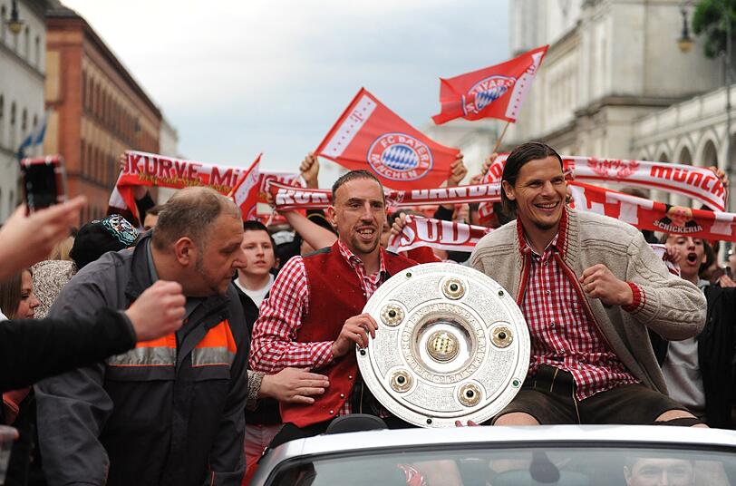 Daniel van Buyten und Franck Ribery.