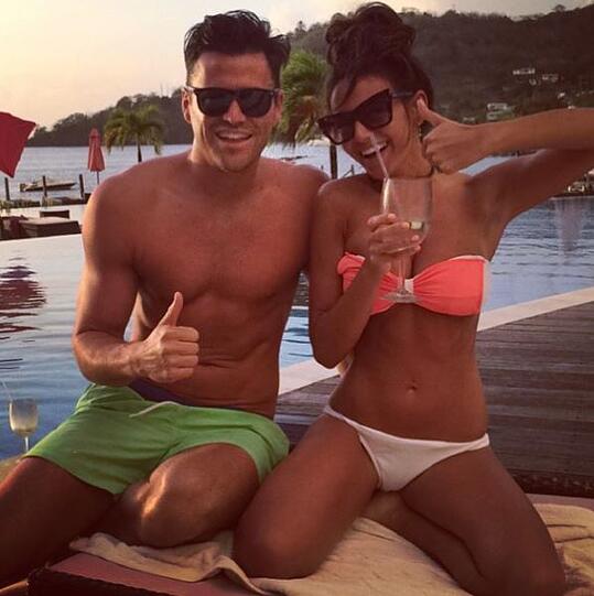 Michelle Keegan ist zur "FHM Sexiest Woman" gekürt worden (hier mit ihrem Verlobten Mark Wright)