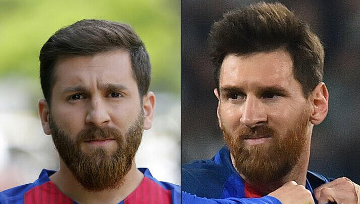 Welcher ist der richtige? Lionel Messi gibt es nun in doppelter Ausführung. Welcher ist der richtige? Lionel Messi gibt es nun in doppelter Ausführung.