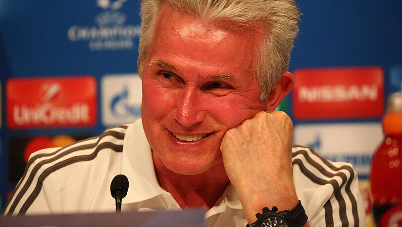 Jupp Heynckes bei der Champions-League-PK des FC Bayern am Dienstag. Jupp Heynckes bei der Champions-League-PK des FC Bayern am Dienstag.