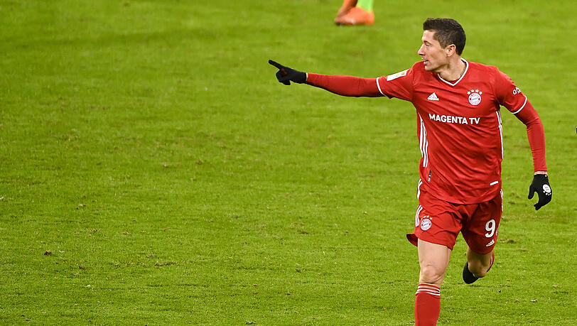 Robert Lewandowski schnürte gegen den VfL Wolfsburg einen Doppelpack.