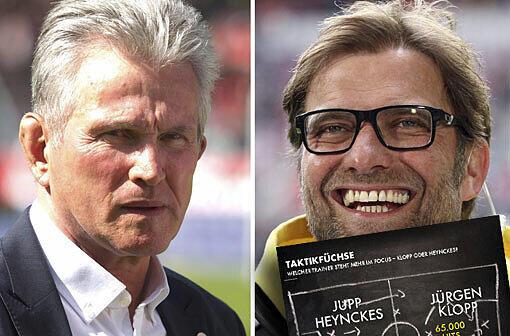 Wer hat mehr "Hits" bei den sozialen Netzwerken? Heynckes oder Klopp? Meltwater hat's untersucht.