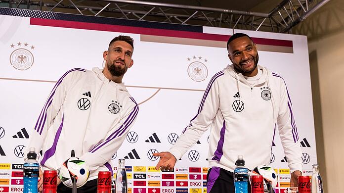 Nach dem Double jetzt der EM-Titel? Robert Andrich (l.) und Jonathan Tah.