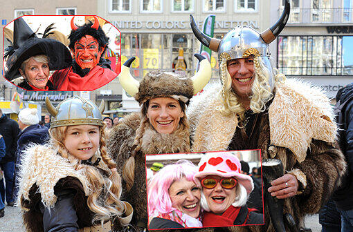 Bunte Kostüme, fröhliche Gesichter und Spaß für die ganze Familie. Am Faschingssonntag geht es in der Innenstadt ganz schön zu. Die Impressionen vom bunten Treiben in der Bilderstrecke zum Durchklicken.