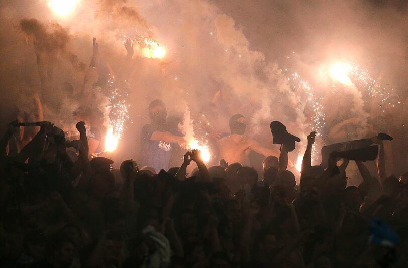 Feuerige Atmosphäre beim kleinen Derby 2013.