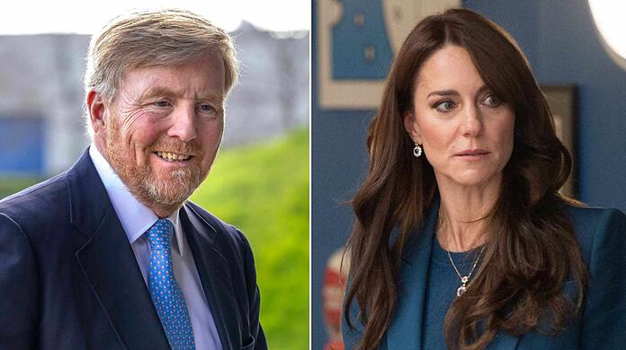 El rey Willem-Alexander se burla de la princesa Kate.