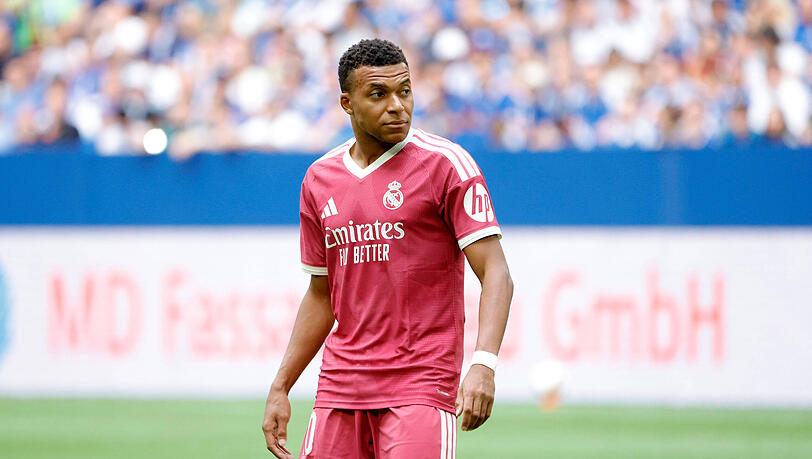 Kylian Mbappé, der Superstar von Real Madrid. Kylian Mbappé, der Superstar von Real Madrid.