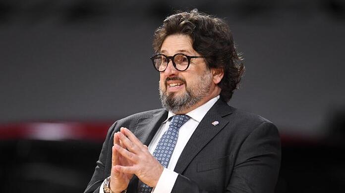Bayern-Trainer Andrea Trinchieri und sein Team verloren das letzte Spiel gegen Alba deutlich mit 62:100.
