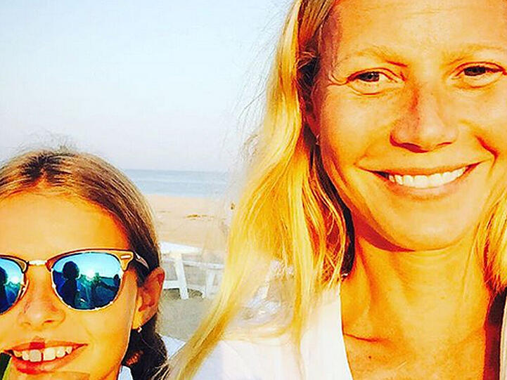 Zwei natürliche Schönheiten: Gwyneth Paltrow mit ihrer Tochter