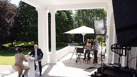 Bundespr&auml;sident Frank-Walter Steinmeier im ZDF-Sommerinterview