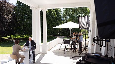 Bundespr&auml;sident Frank-Walter Steinmeier im ZDF-Sommerinterview