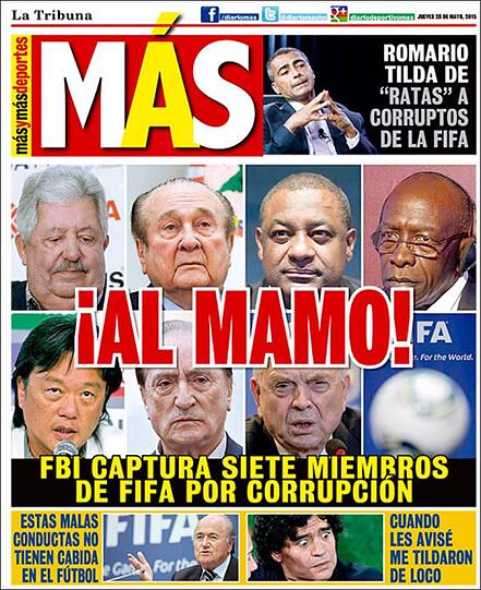 "Hau ab, Blatter", "Die Fifa als Mafia", "Arschlochtest": Die internationale Presse über den FIFA-Skandal. Pressestimmen zum Druchklicken...