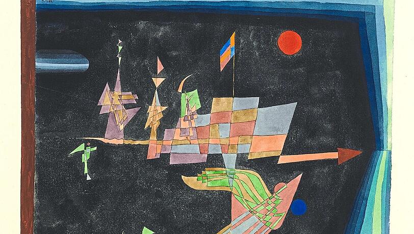 Die Gedanken flogen bis ins All und noch weiter: Paul Klees Kombination aus Aquarell und Gouache mit der „Raumfahrt“ ist 1929 entstanden, als der Künstler noch am Bauhaus in Dessau unterrichtete, wo er neben Kandinsky wohnte. Die Gedanken flogen bis ins All und noch weiter: Paul Klees Kombination aus Aquarell und Gouache mit der „Raumfahrt“ ist 1929 entstanden, als der Künstler noch am Bauhaus in Dessau unterrichtete, wo er neben Kandinsky wohnte.