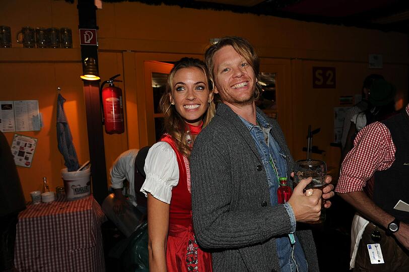 Mike Kraus mit Freundin Constanze Sorhagen.