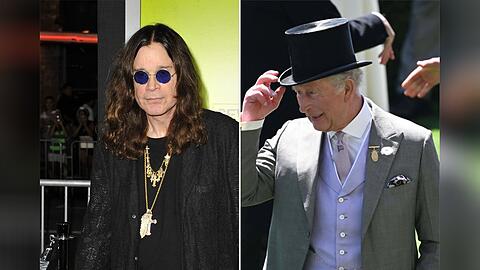 Der eine ist König von Großbritannien, der andere auf ewig der Prinz der Finsternis: Ozzy Osbourne (l.) und König Charles.