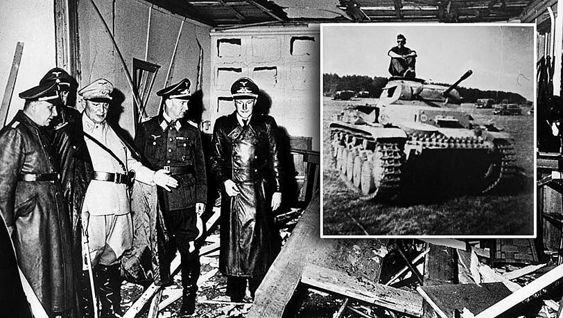 Der Raum im Führerhauptquartier Rastenburg, wo Oberst Stauffenberg am 20. Juli 1944 eine Sprengladung zündete – mit der Absicht, Adolf Hitler zu töten. Kleines Bild: Schönbeck 1944 nahe Hitlers Wolfsschanze. Dorthin kam der Oberstleutnant nach Stalingrad – und wurde zu einem Hitler-Gegner. Der Raum im Führerhauptquartier Rastenburg, wo Oberst Stauffenberg am 20. Juli 1944 eine Sprengladung zündete – mit der Absicht, Adolf Hitler zu töten. Kleines Bild: Schönbeck 1944 nahe Hitlers Wolfsschanze. Dorthin kam der Oberstleutnant nach Stalingrad – und wurde zu einem Hitler-Gegner.