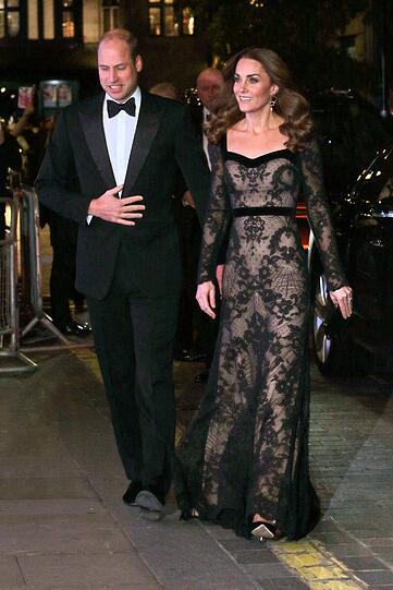 Herzogin Catherine und Prinz William am Montagabend bei "Royal Variety Performance".