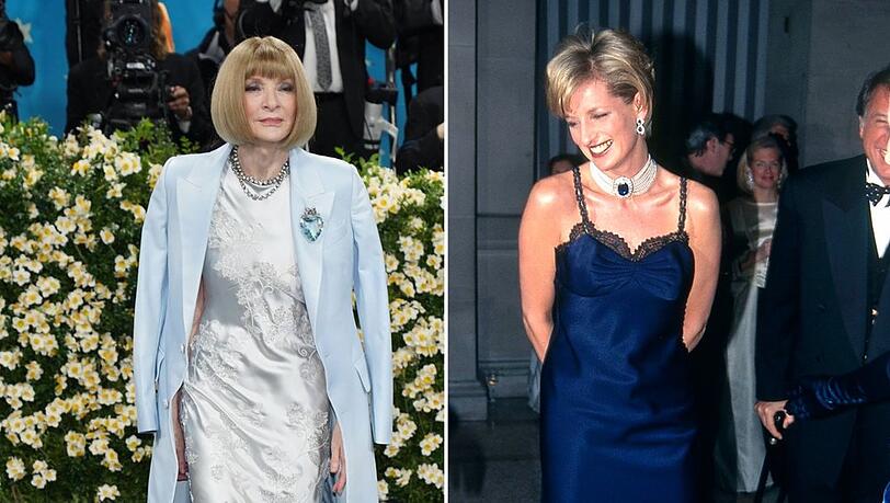 Prinzessin Dianas (r.) Auftritt 1996 trieb Anna Wintours Vorhaben f&uuml;r die Met Gala angeblich ma&szlig;geblich an.