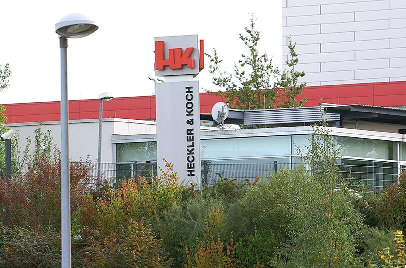 Das Stammhaus des Waffenherstellers Heckler & Koch in Oberndorf am Neckar.