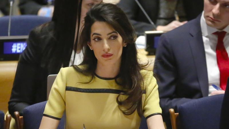 Rechtsanwältin Amal Clooney nimmt an einer Sitzung des UN-Menschenrechtsrats teil. Foto: Bebeto Matthews/Archivbild Rechtsanwältin Amal Clooney nimmt an einer Sitzung des UN-Menschenrechtsrats teil. Foto: Bebeto Matthews/Archivbild