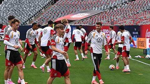 Karl im DFB-Training vor seiner Verletzung.