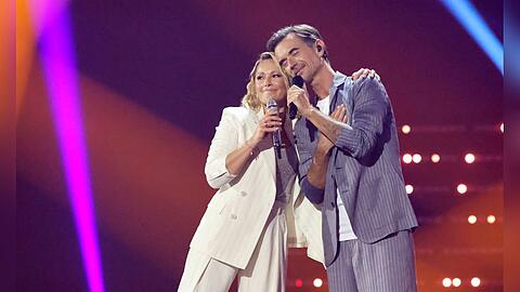 Die Ex-Partner Florian Silbereisen und Helene Fischer zeigten sich beim "Schlagerbooom" gewohnt vertraut.