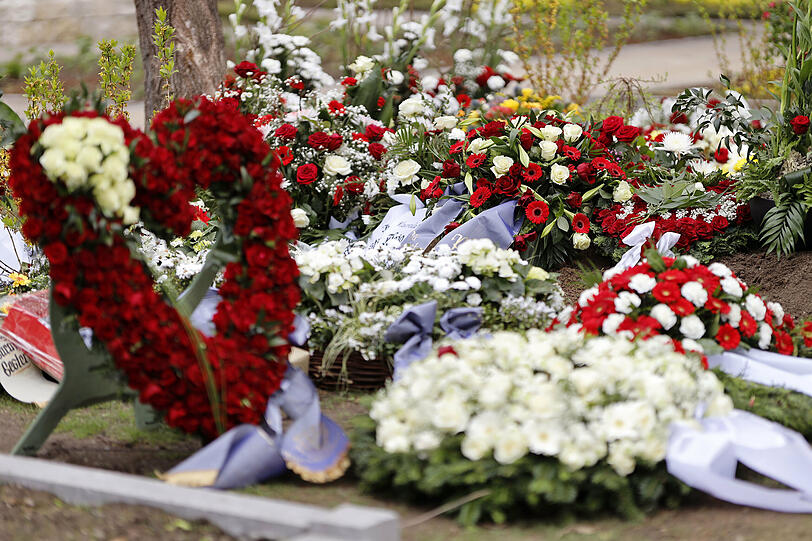 Blumen-Meer: Die Blüten sind rot und weiß, die Farben von Willi Herrens Heimatstadt Köln