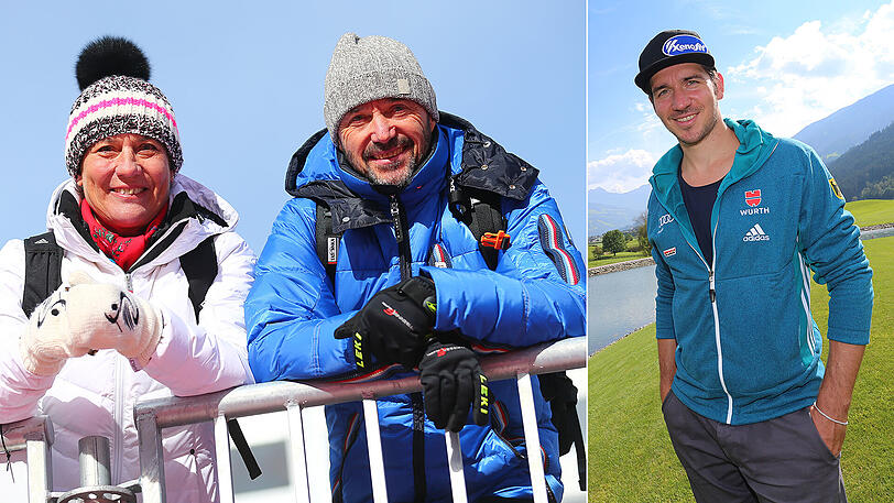Alpine Gene: Rosi (geborene Mittermeier) und Christian Neureuther - rechts Sohn Felix.