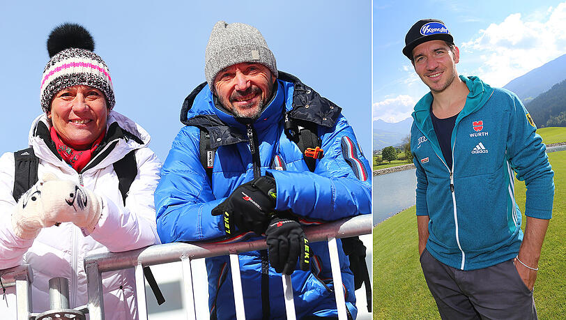 Alpine Gene: Rosi (geborene Mittermeier) und Christian Neureuther - rechts Sohn Felix. Alpine Gene: Rosi (geborene Mittermeier) und Christian Neureuther - rechts Sohn Felix.