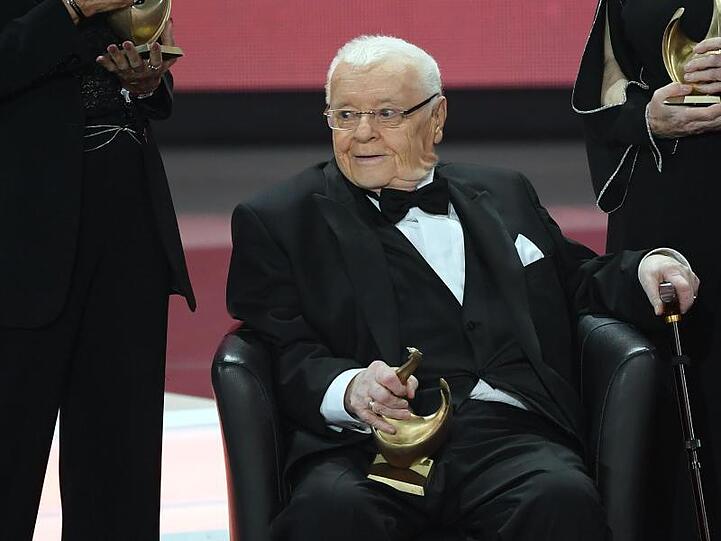 Manfred Uhlig während der 23. Verleihung des Medienpreises "Goldene Henne" im Jahr 2017.