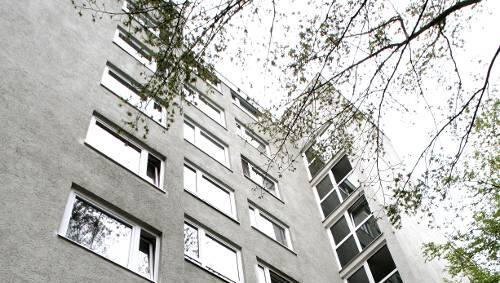 In diesem Mietshaus im 3. Stock kam der Bub im Januar zur Welt. In diesem Mietshaus im 3. Stock kam der Bub im Januar zur Welt.