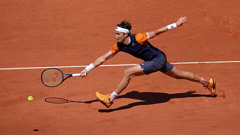 Der Norweger Casper Ruud ist bei den French Open in das Viertelfinale eingezogen.