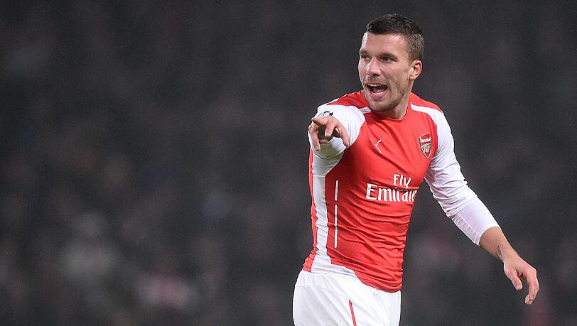 Lukas Podolski ist beim FC Arsenal derzeit selten in der Startelf zu sehen. Lukas Podolski ist beim FC Arsenal derzeit selten in der Startelf zu sehen.