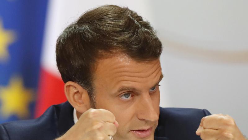 Präsident Emmanuel Macron spricht bei einer Pressekonferenz über seine Reformpläne. Präsident Emmanuel Macron spricht bei einer Pressekonferenz über seine Reformpläne.