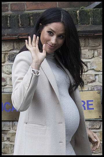 Hochschwanger und echt chic: Eleganter (knapper) Auftritt von Herzogin Meghan