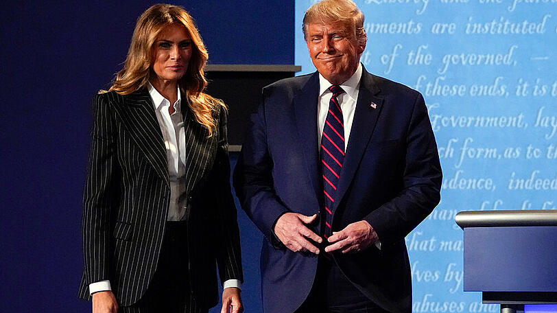 Melania und Donald Trump bei einem gemeinsamen Auftritt im September.